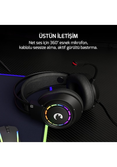 GamePower Voldon 7.1 Surround Rainbow Oyuncu Kulaklığı
