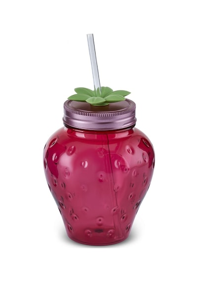 Karaca Çilek Transparent Pipetli Su Şişesi 750 Ml