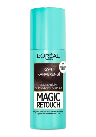 L'oréal Paris Magic Retouch Beyaz Dipleri Kapatıcı Sprey - Koyu Kahverengi - 4 Adet Tarı