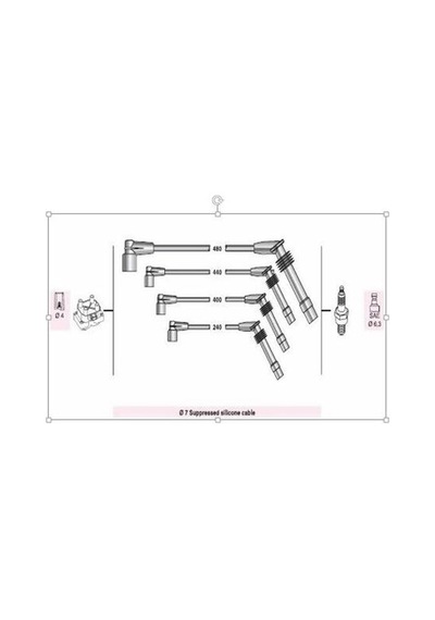 Autoline Aop90571 Buji Kablosu Astra G Corsa C Vectra B Meriva 1.6 1.6ı S.w Hb 8b 98 Aop096