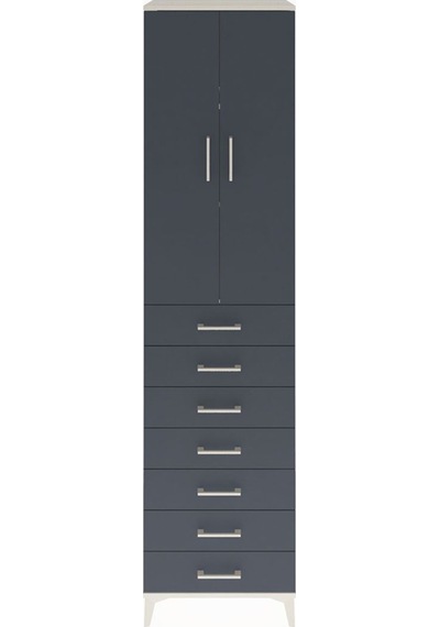 Hyperion Dolap 3 Raflı 7 Çekmeceli 2 Kapaklı 60x44x243 Aytaşı... Aytaşı