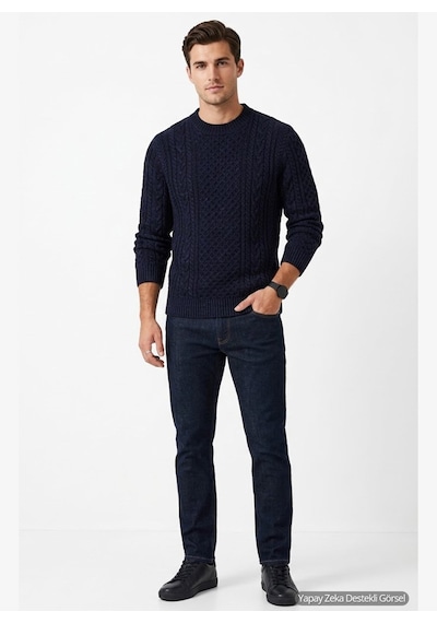 Jack & Jones Jprblucallum Erkek Kazak 12299945 Lacivert