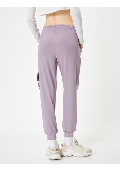 Koton Spor Jogger Eşofman Altı Kargo Cepli Lila 4sak40125nk Lila
