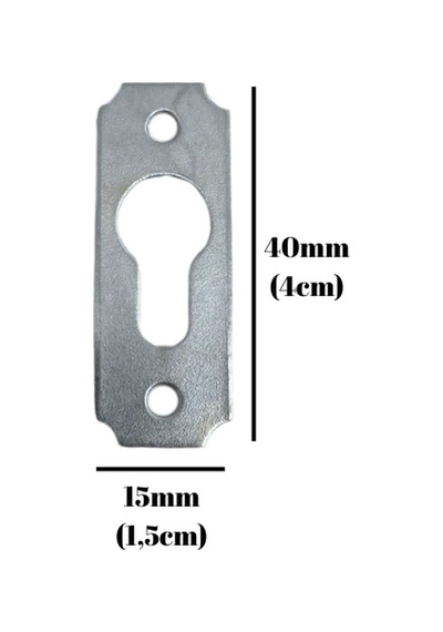 Tablo Ve Çerçeve Askı Demiri Düz Askı Aparatı Metal Boy:40mm En:15mm 2 Adet Krom