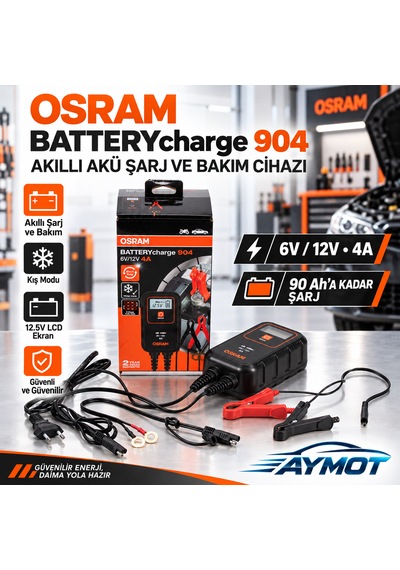 Osram Batterycharge 904 Akıllı Akü Şarj Ve Bakım Cihazı 6v 12v 4a