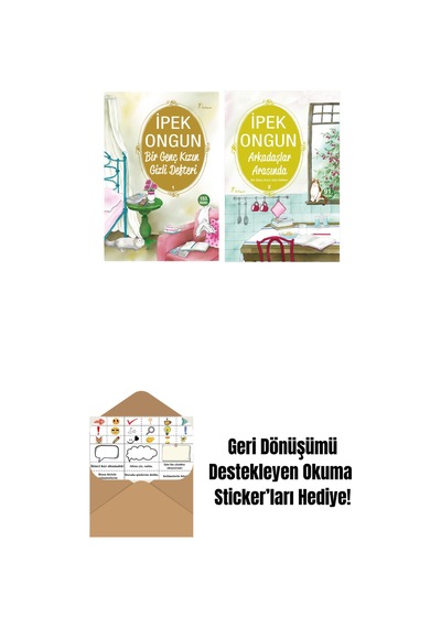 Bir Genç Kızın Gizli Defteri 1 + Arkadaşlar Arasında + Okuma Sticker'ları