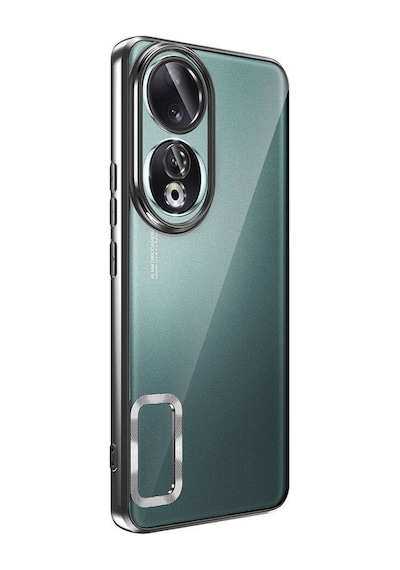 Noktaks - Huawei Uyumlu Honor 90 - Kılıf Tek Kamera Korumalı Tatlı Sert Omega Kapak - Siyah