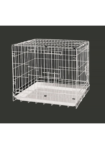 Depomıx Dayang Köpek Kafesi Beyaz 61x44x50