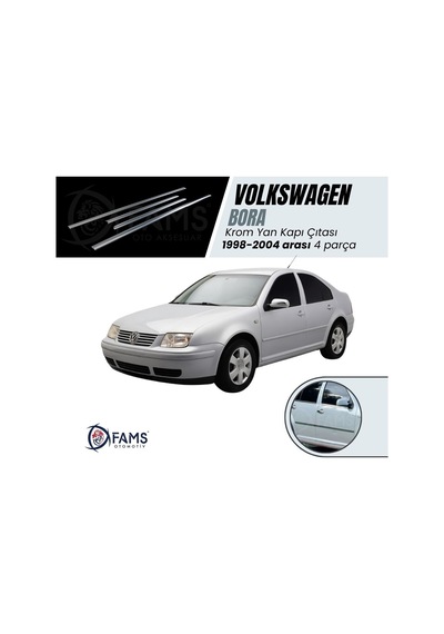 Vw Bora Krom Yan Kapı Çıtası 4 Kapı 1998-2004 P. Çelik