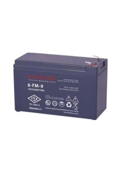 MAKELSAN 12V 9AH TSE BELGELI Kuru TIP AKU (MA00009LEMKLR00)