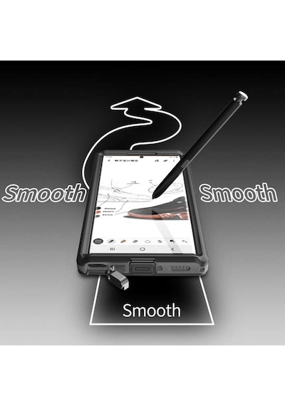 Galaxy S22 Ultra Kılıf 1-1 Su Geçirmez Kılıf Siyah