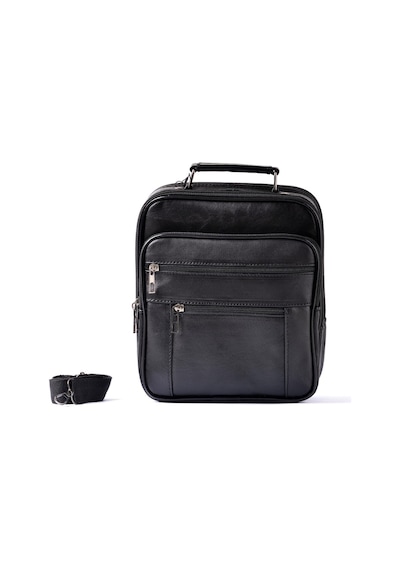 Mft Leather Hakiki Deri Erkek El Çantası Dora 188 Siyah