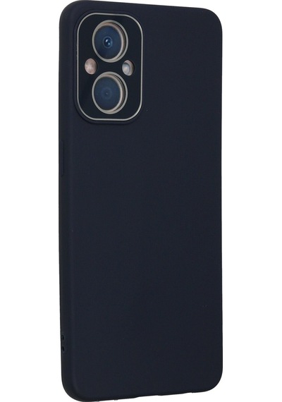 Ilkeshop Newface Oppo A96 Kılıf Lansman Glass Kapak - Lacivert