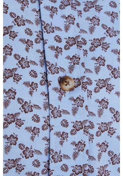 Hatemoğlu Mavi Desenli Modern Fit Pamuklu Gömlek Mavi Lacivert Mavi - Lacivert Hatemoğlu Mavi Desenli Modern Fit Pamuklu Gömlek Mavi Lacivert Mavi - Lacivert