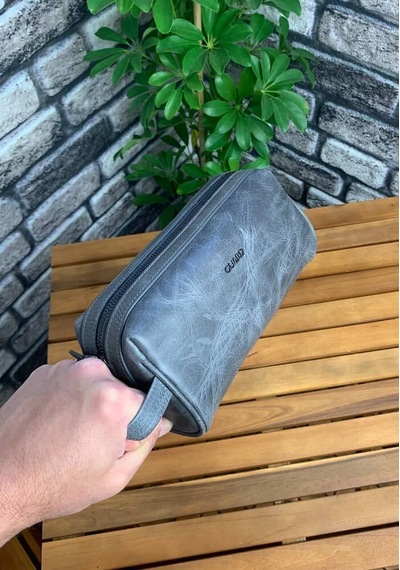 Guard Antik Gri Hakik Deri Unisex El Çantası // Grd260225wt471 Çok Renkli