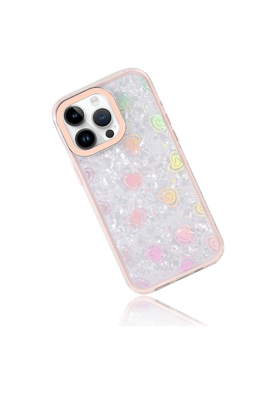 Apple iPhone Uyumlu  14 Pro Max Uyumlu Lumi Desenli Kapak - Pembe