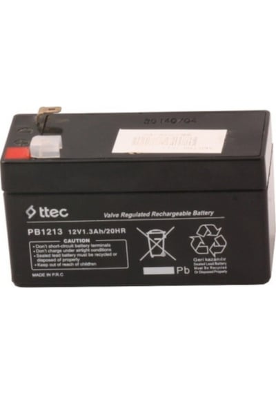 Ttec Plus 12v 1.3ah Bakımsız Kuru Akü 2024 Üretim