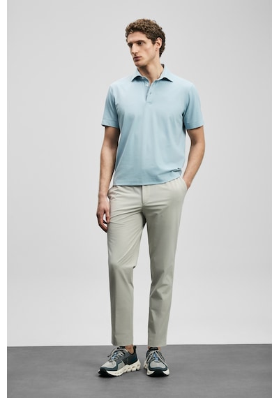 Lufian Hudson Smart Erkek Polo Tişört Açık Mavi Açık Mavi 111040234100320