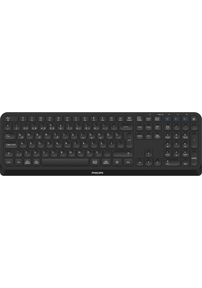 Phılıps Spt6407b, Siyah, Türkçe Q, 2.4ghz Ve Bluetooth Kablosuz, Multimedya Klavye Mouse Set Lazer