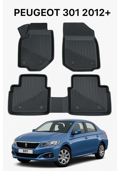 Peugeot 301 2012+ Uyumlu 3d Oto Paspas Premium