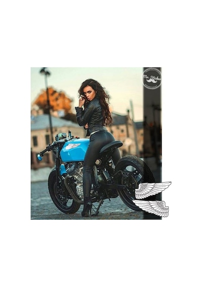 Bay Etiket Rfhlm48 Reflektif Kanat Sticker Seti Sol Sag Simetri