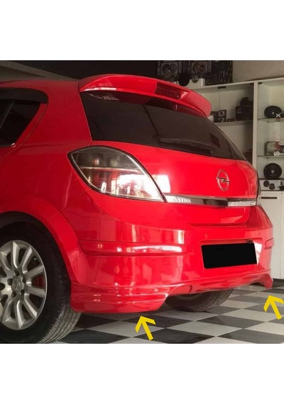 Opel Astra H Opc Line Arka Ek Plastik Siyah Difüzör2004-2012 Arka-bodykit-ek-karlık