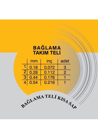 Kısa Sap Bağlama Saz Teli Topuzlu