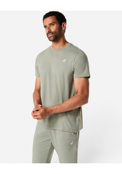 Asics Asıcs Spıral Embroıdery Tee Erkek Yeşil Kısa Kollu Tshirt 2031f458-301