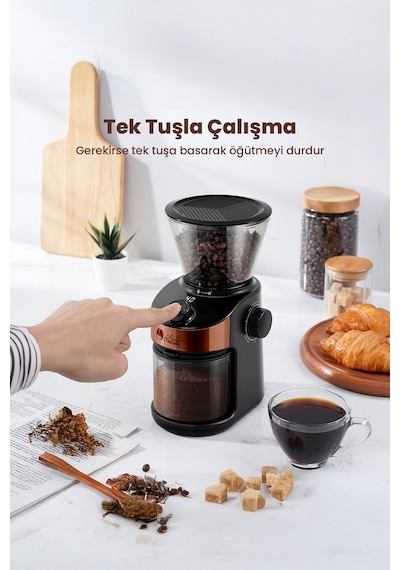 Any Morning SH25836B Dijital Zamanlayıcılı Elektrikli Kahve Öğütücü