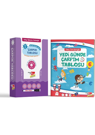 Kolay Öğrenme Yöntemiyle Ve Yedi Günde Çarpım Tablosu 2 Li Set 556380663