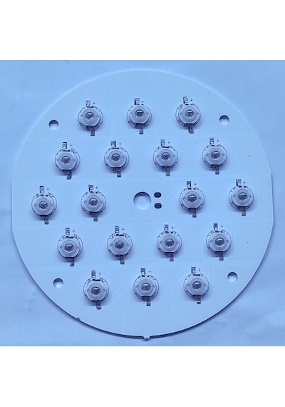 Tek Renk Yuvarlak 18 Li Power Led 108 Mm Led Bar Pcb