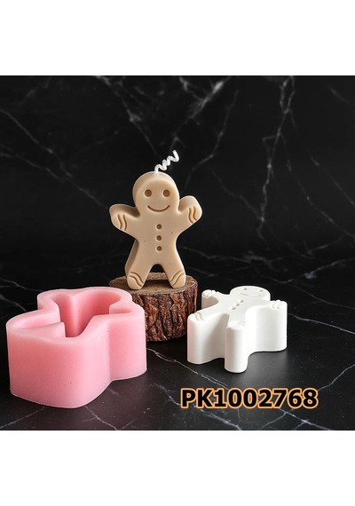 Pk1002768 - Silikon Kalıp Mum Kalıbı - Bisküvi Adam