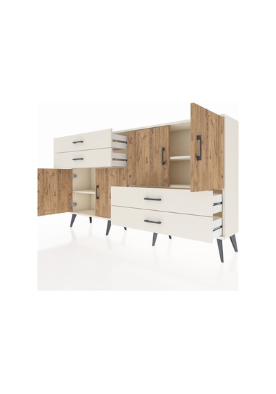 Arges Konsol 3 Raflı 4 Çekmeceli 4 Kapaklı 176x30x99 Aytaşı-çam/aytaşı Atlas Çam/aytası - Aytası Arges Konsol 3 Raflı 4 Çekmeceli 4 Kapaklı 176x30x99 Aytaşı-çam/aytaşı Atlas Çam/aytası - Aytası