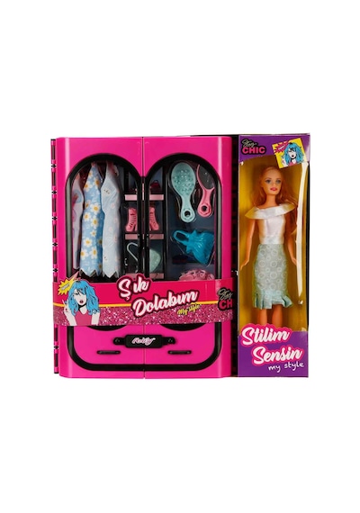 Stilim Sensin Bebek Ve Gardırobu - Koyu Pembe - Kıyafet Setli