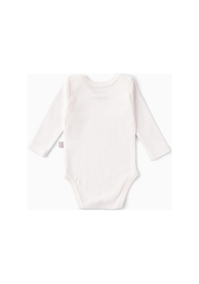 Boumini Uzun Kollu Bebek Çıtçıtlı Body Beyaz-beyaz Beyaz