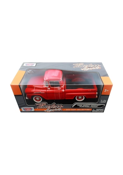 Motormax 1:24 W/b American Classics 1958 Chevrolet Apache Fleet Side Pickup Diecast Kırmızı