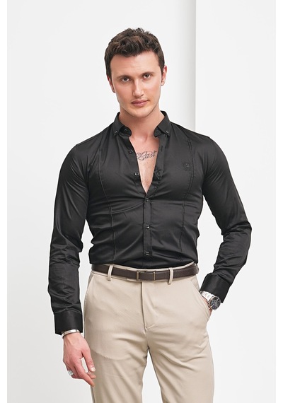 Modefendi Regular Fit Gömlek Siyah
