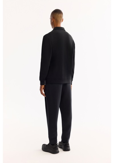 Avva Erkek Siyah Dik Yaka Fermuarlı Soft Touch Baskılı Regular Fit Sweatshirt A52y1281 Avva Erkek Siyah Dik Yaka Fermuarlı Soft Touch Baskılı Regular Fit Sweatshirt A52y1281