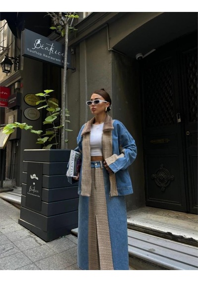 Soonaksesuar Chanel Garnili Kot Mont - Bej Bej