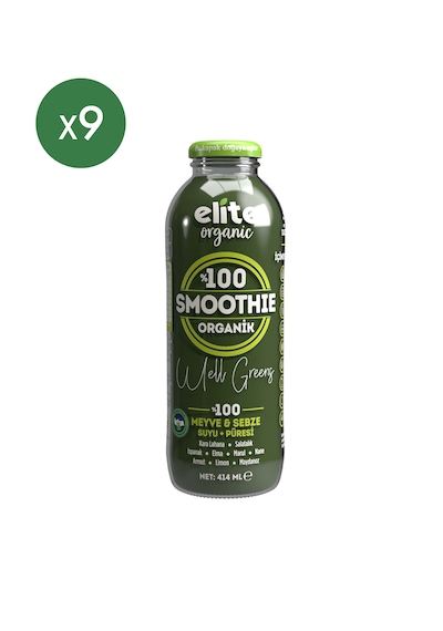 9'lu Organik Smoothie Well Greens 414 Ml