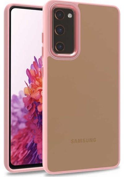 Galaxy S20 Fe Kılıf Zore Flora Buton,Kenar Çevresi Renkli Kılıf