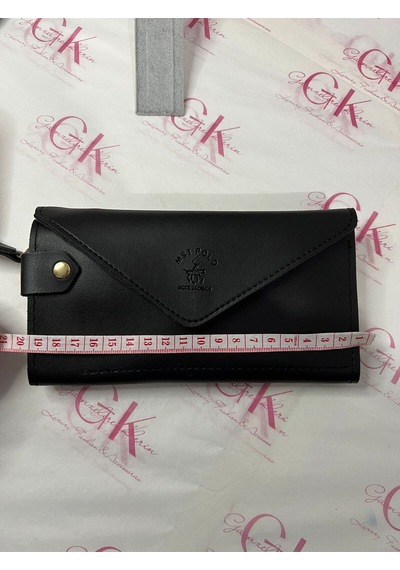 Gk Gamzelirenklerim Luxury Fashıon&accessorıes El Askılı Telefon Ve Para Bölmeli Lux Yumuşak Deri Cüzdan Siyah
