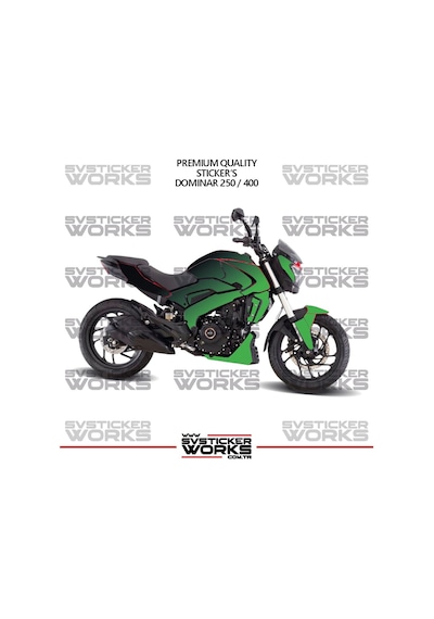 Bajaj Dominar 250-400 Uyumlu Kaplama Sticker Çift Renk Motor Kaplama Modeli Hazır Kit Yüksek Kalite 84040718