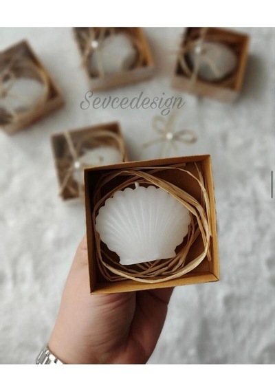 Bernami Vazo Pinterest Kutulu Istiridye Hediyelik Mum, Nikah, Düğün Nişan Söz Mevlut 15 Adet 15'li Kutulu İstiridye Diğer