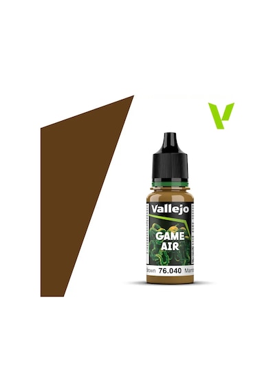 Vallejo 76040, 18 Ml. Leather Brown Model Air Maket Boyası Standart