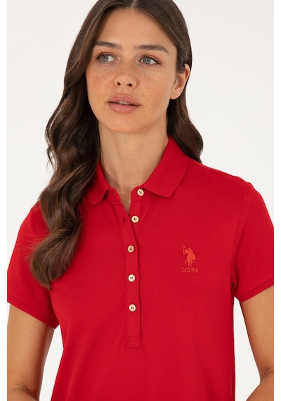 U.S. Polo Assn. Kadın Kırmızı Polo Yaka Mini Boy Örme Elbise 50280038-VR171 U.S. Polo Assn. Kadın Kırmızı Polo Yaka Mini Boy Örme Elbise 50280038-VR171