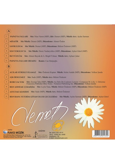 Demet Sağıroğlu - Demet Plak