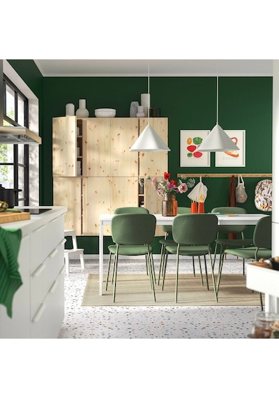 Ikea Beyaz Modern Yemek Masası - Açılır Yemek Masası