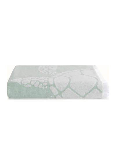 Tr Tortuga %100 Pamuk Saçaklı Plaj Havlusu 80x150 Cm Yeşil Yeşil Diğer