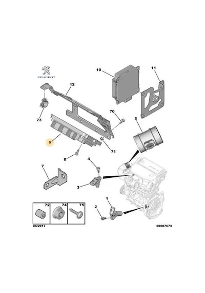 Enjeksiyon Beyni Peugeot 1611170880